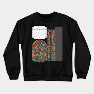 Swirl flower design bagpack Crewneck Sweatshirt